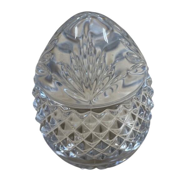 Vintage Collectible Crystal Egg Shaped Paperweight France Excellent Condition - Picture 4 of 7